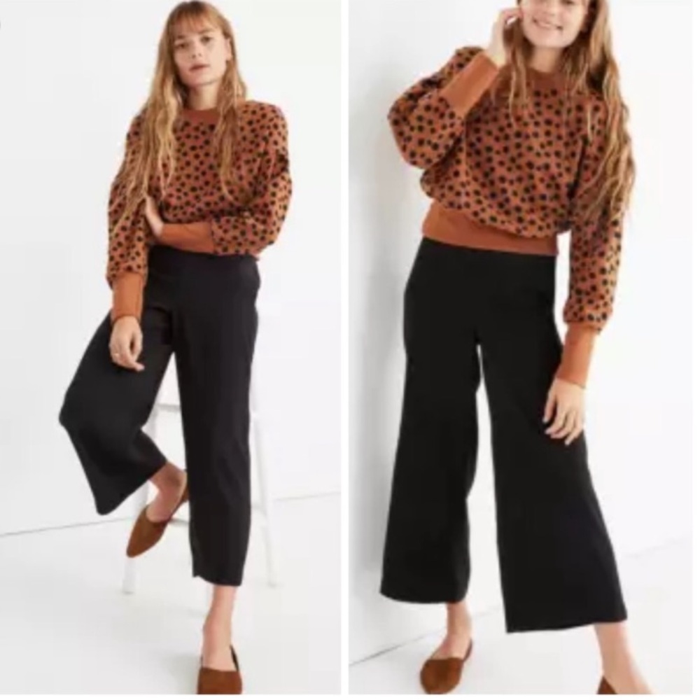 🎁Like New Madewell Black stretch waist Trousers #H2666- Small/ (2-4)